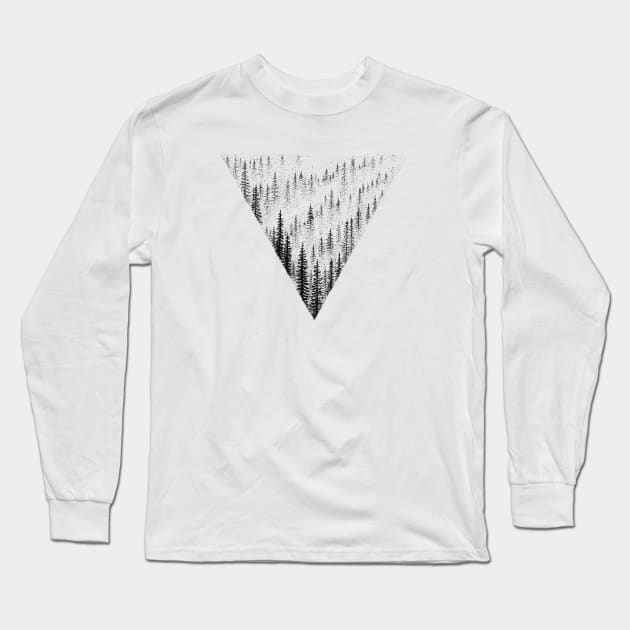 Misty Forest Long Sleeve T-Shirt by SommersethArt